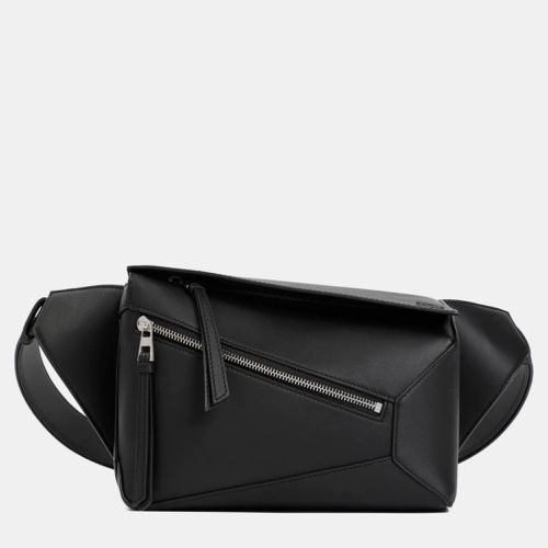 Loewe Black Leather Puzzle Edge Small Belt Bag - Loewe - Modalova