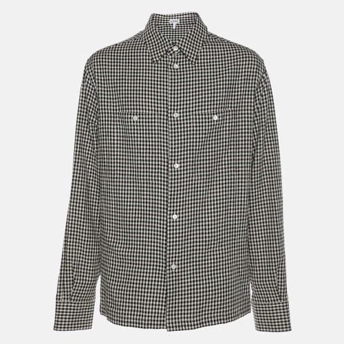 Loewe Black/White Checkered Cotton Button Front Shirt XXS - Loewe - Modalova