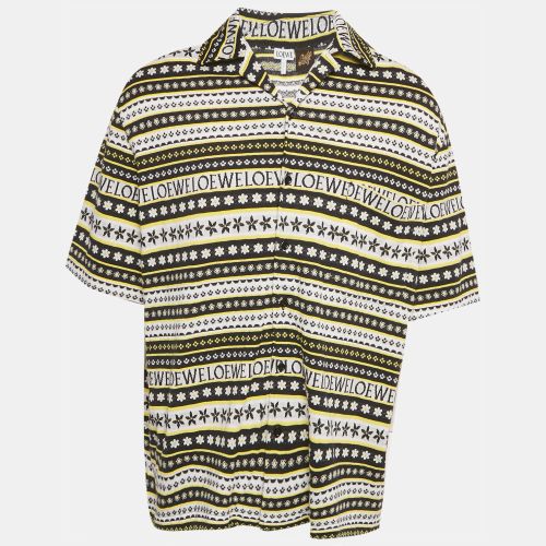 Loewe X Paula's Ibiza Multicolor Pattered Knit Bowling Shirt S - Loewe - Modalova