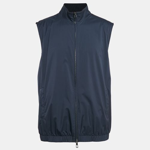 Loro Piana Navy Blue Nylon and Wool Reversible Vest 4XL - Loro Piana - Modalova