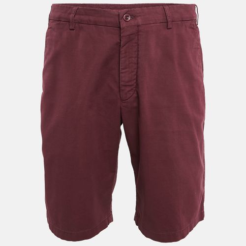 Loro Piana Burgundy Cotton Chino Shorts XXL - Loro Piana - Modalova