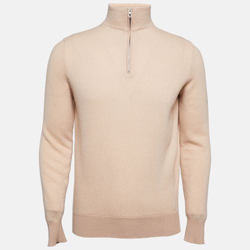 Loro Piana Pink Cashmere Half-Zip Roadster Mezzocollo Sweater L - Loro Piana - Modalova