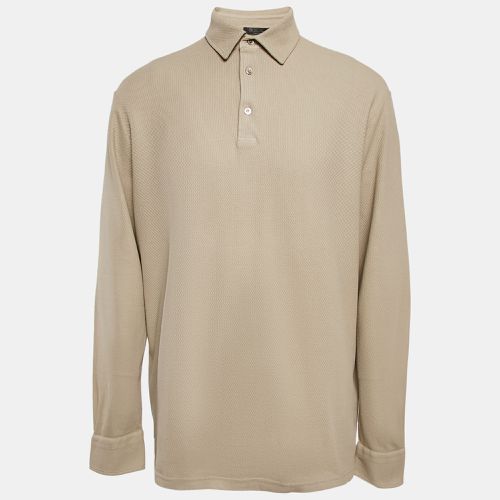 Loro Piana Beige Cotton Full Sleeve Polo T-Shirt XXXL - Loro Piana - Modalova