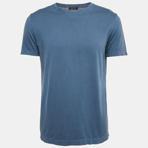 Loro Piana Blue Cotton Crew Neck T-Shirt M - Loro Piana - Modalova