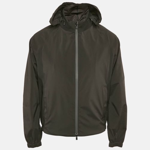 Loro Piana Grey Nylon Zip-Up Bomber Jacket L - Loro Piana - Modalova