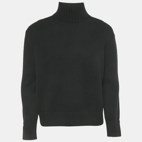 Loro Piana Black Cashmere Mock Neck Sweater S - Loro Piana - Modalova