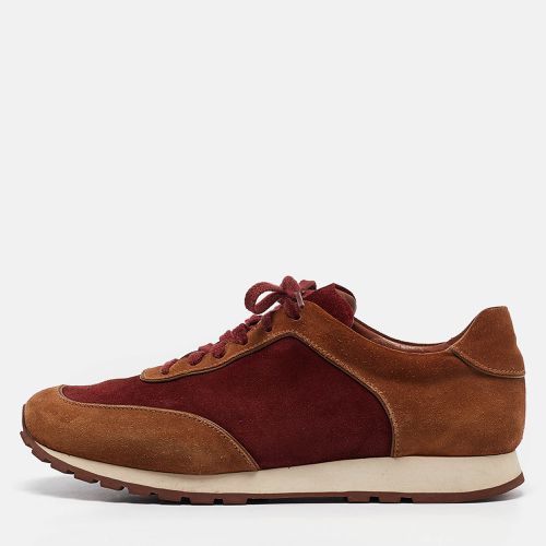 Loro Piana Brown/Maroon Suede Week End Walk Sneakers Size 40 - Loro Piana - Modalova