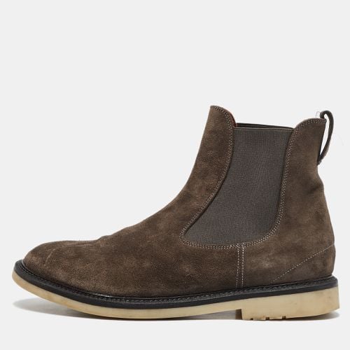 Loro Piana Brown Suede Beatle Walk Chelsea Boots Size 42 - Loro Piana - Modalova