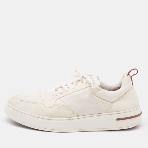 Loro Piana White Canvas and Suede Newport Low Top Sneakers Size 42 - Loro Piana - Modalova