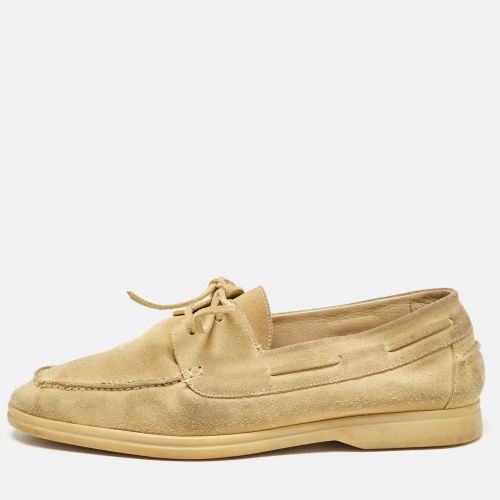 Loro Piana Yellow Suede Sailing Walk Loafers Size 42 - Loro Piana - Modalova