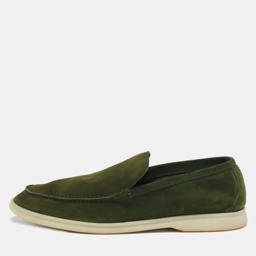 Loro Piana Green Suede Harrods Walk Slip On Loafers Size 43 - Loro Piana - Modalova