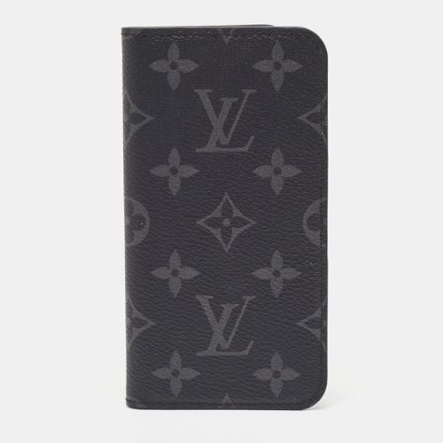 Louis Vuitton Monogram Eclipse Canvas iPhone X Folio Case - Louis Vuitton - Modalova