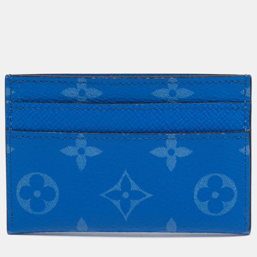 Louis Vuitton Agave Blue Monogram Canvas Porte Cartes Double Card Holder - Louis Vuitton - Modalova