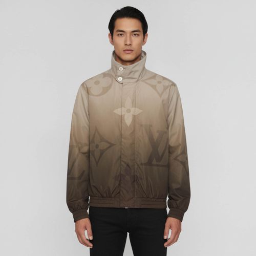 Monogram Printed Nylon WIndbreaker Jacket M - Louis Vuitton - Modalova