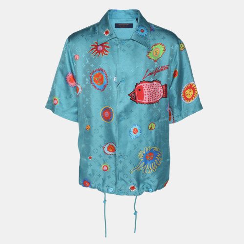 Louis Vuitton × Yayoi Kusama Multicolor Silk Monogram Faces Short Sleeve Shirt M - Louis Vuitton - Modalova