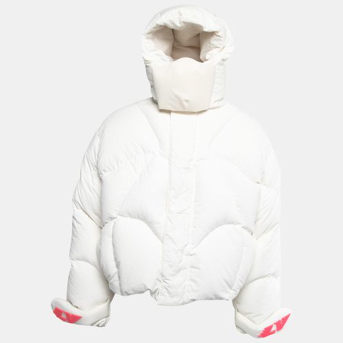 Louis Vuitton White Down Cropped Rave Puffer Jacket L - Louis Vuitton - Modalova