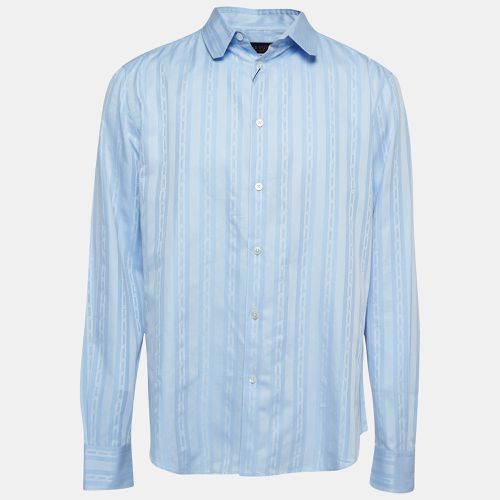 Louis Vuitton Blue Striped Cotton Regular Fit Shirt XL - Louis Vuitton - Modalova