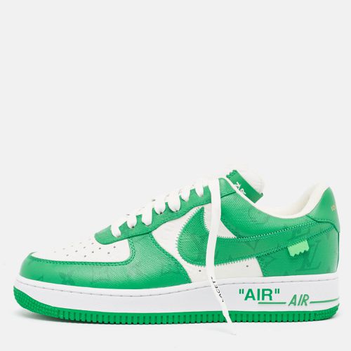 Louis Vuitton x Nike Green/White Monogram Canvas and Leather Air Force 1 Sneakers Size 42 - Louis Vuitton - Modalova