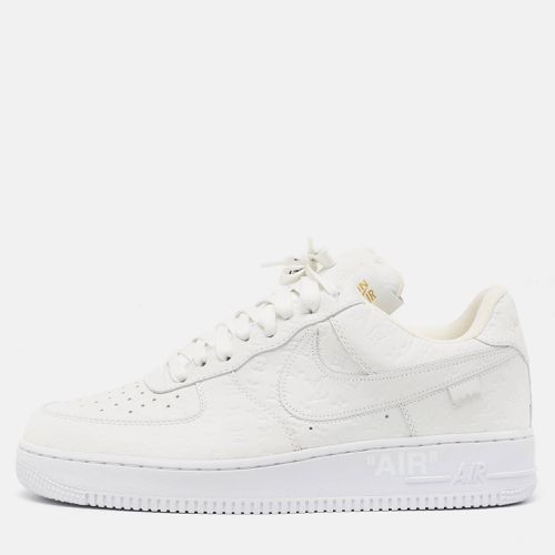 Louis Vuitton x Nike White Monogram Canvas and Leather Air Force 1 Sneakers Size 42.5 - Louis Vuitton - Modalova