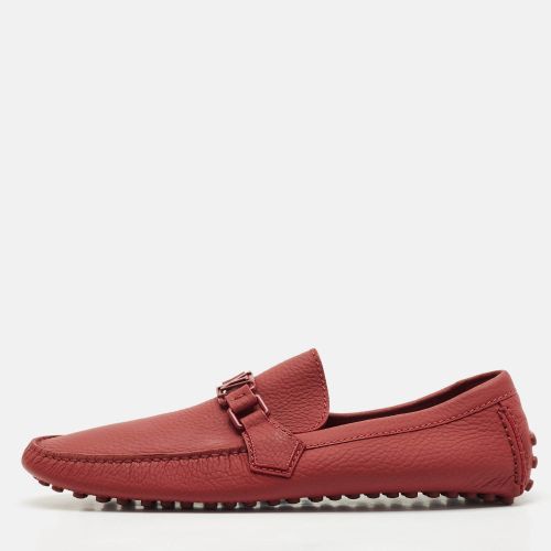 Louis Vuitton Burgundy Leather Hockenheim Slip On Loafers Size 43.5 - Louis Vuitton - Modalova
