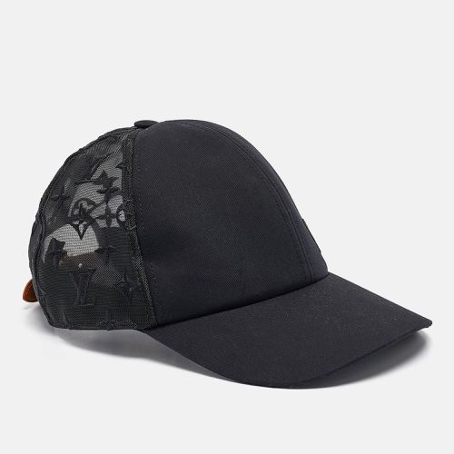 Louis Vuitton Black Monogram Mesh and Cotton Baseball Cap - Louis Vuitton - Modalova