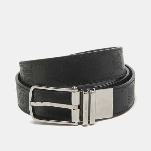 Grey Damier Infini Leather Boston Reversible Belt 110 CM - Louis Vuitton - Modalova