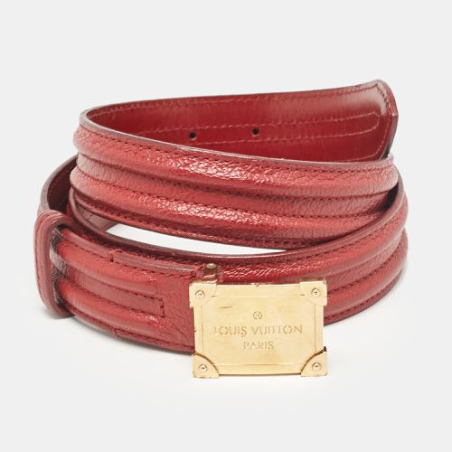 Louis Vuitton Red Leather Pandora Belt 90CM - Louis Vuitton - Modalova