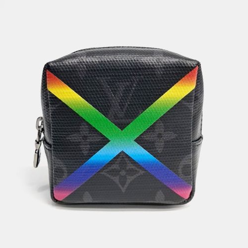Eclipse Rainbow Pouch and Bag Charm Black Monogram Canvas Accessory - Louis Vuitton - Modalova