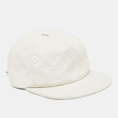 Louis Vuitton X Virgil Abloh Limited Edition White Casquette Monogram Quill Baseball Cap One Size - Louis Vuitton - Modalova