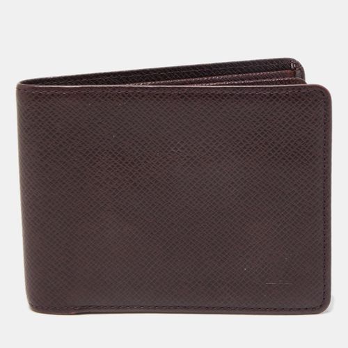 Louis Vuitton Burgundy Taiga Leather Bifold Wallet - Louis Vuitton - Modalova