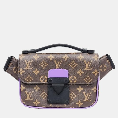 Louis Vuitton Brown Macassar Monogram Canvas S Lock Sling Bag - Louis Vuitton - Modalova