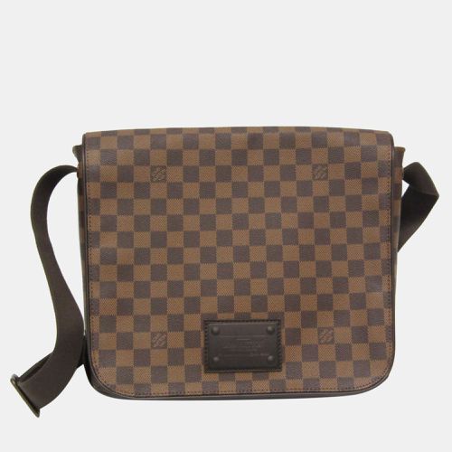 Damier Ebene Brooklyn MM Messenger Bag - Louis Vuitton - Modalova