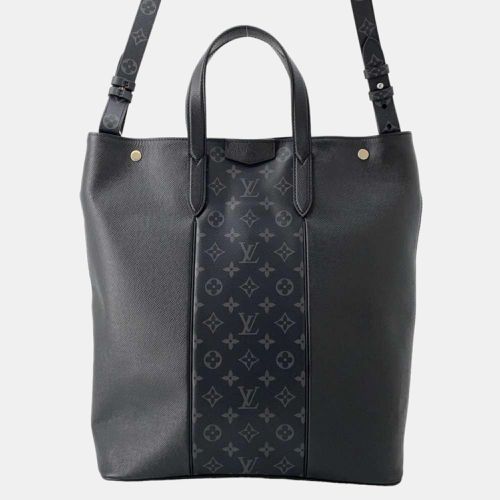 Louis Vuitton Noir Monogram Eclipse and Taiga Leather Tote Bag - Louis Vuitton - Modalova