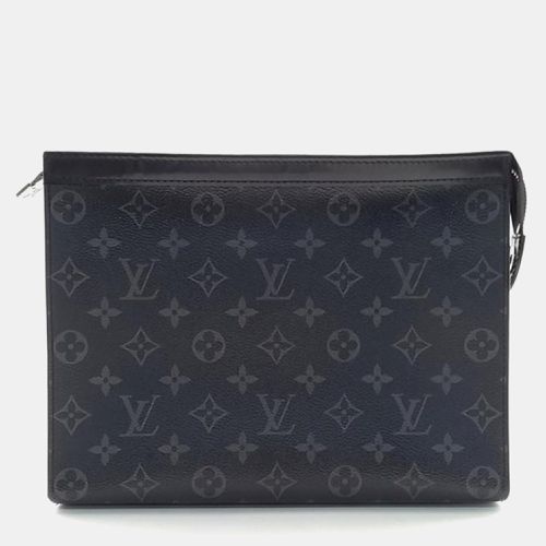 Louis Vuitton Black Monogram Canvas MM Eclipse Pochette Voyage Pouch - Louis Vuitton - Modalova