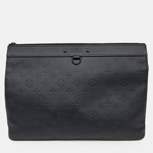 Louis Vuitton Black Leather Shadow Discovery Pochette Clutch - Louis Vuitton - Modalova