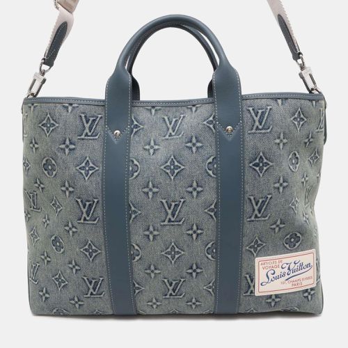 Louis Vuitton Blue Monogram Washed Denim Weekend Tote bag NM - Louis Vuitton - Modalova