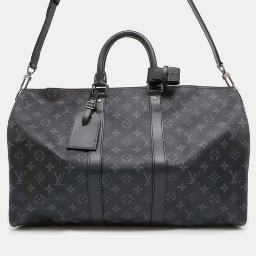 Louis Vuitton Noir Monogram Keepall Bandouliere Eclipse Size 45 - Louis Vuitton - Modalova