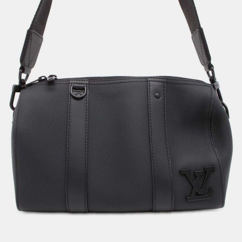 Louis Vuitton Noir Grained Calf Leather City Keepall Size Aerogram - Louis Vuitton - Modalova