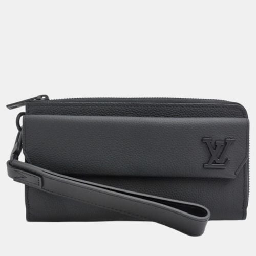 Louis Vuitton Black Leather Aerogram Wallet - Louis Vuitton - Modalova