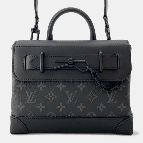 Louis Vuitton Noir Monogram Eclipse Steamer PM Bag - Louis Vuitton - Modalova