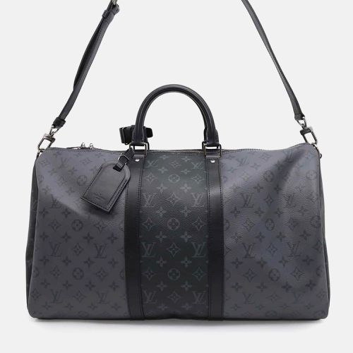 Louis Vuitton Noir Monogram Eclipse Reverse Keepall Bandouliere Size 50 - Louis Vuitton - Modalova