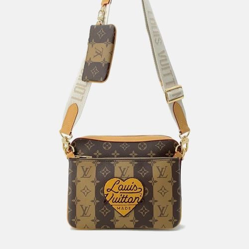 Louis Vuitton Brown Monogram Stripe LV Squared Trio Messenger - Louis Vuitton - Modalova