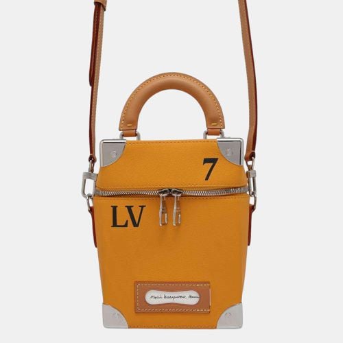 Louis Vuitton Saffron Yellow Cowhide Leather Vertical Box Trunk - Louis Vuitton - Modalova