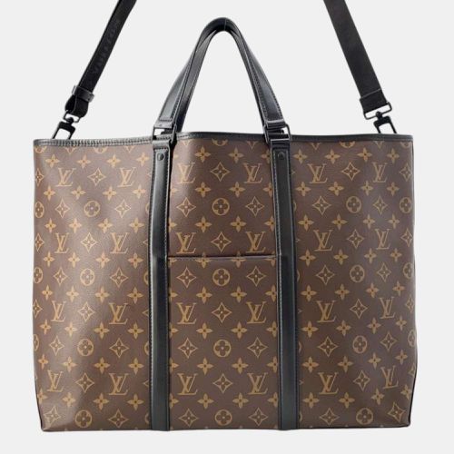 Louis Vuitton Brown Monogram Macassar Canvas Weekend tote bag Size GM - Louis Vuitton - Modalova