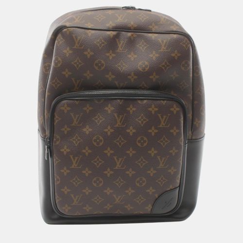 Louis Vuitton Brown Coated Canvas Leather Monogram Macassar Dean Backpack - Louis Vuitton - Modalova