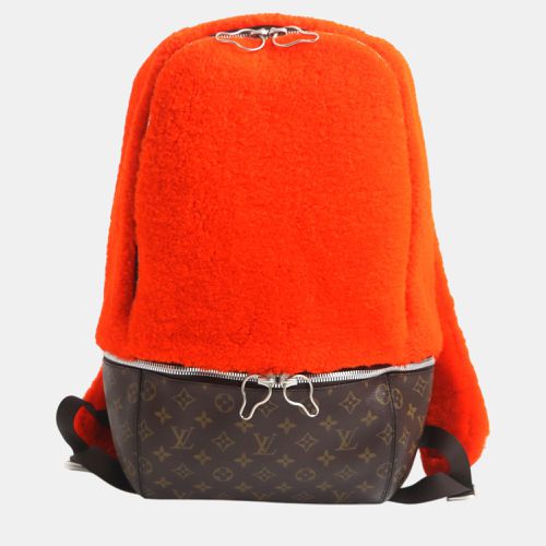 Louis Vuitton Orange Canvas Monogram Fleece Backpack - Louis Vuitton - Modalova