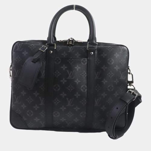 Louis Vuitton Black Canvas Monogram Eclipse Briefcase - Louis Vuitton - Modalova