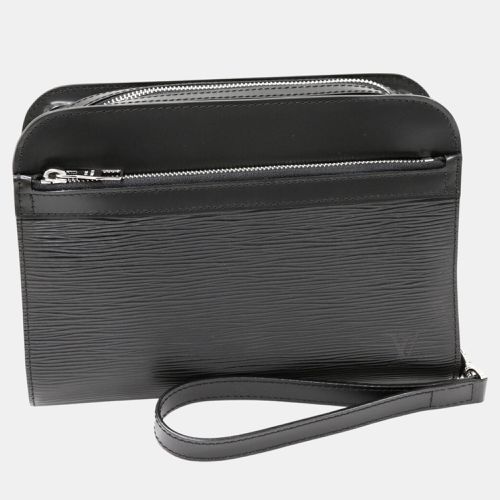 Louis Vuitton Black Leather Epi Leather Clutch Bag - Louis Vuitton - Modalova