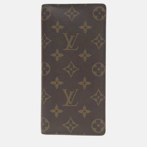 Louis Vuitton Brown Canvas Monogram Portefeuille Brazza Long Wallet - Louis Vuitton - Modalova