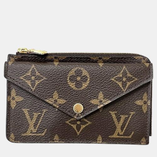 Louis Vuitton Brown Canvas Monogram Card Holder - Louis Vuitton - Modalova